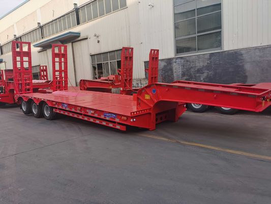 40ft Semi-Truck Flatbed Trailer Niedrigbett Traktor Anhänger
