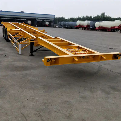 Neues Design 3 Achsen Skelett Container Chassis Semi Anhänger 40ft Skelett Semi Anhänger