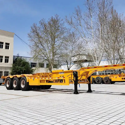 3 Achsen 40ft 20ft Skeleton Semi-Trailer 20ft 40ft 45ft Container mit 12 Drehschlössern
